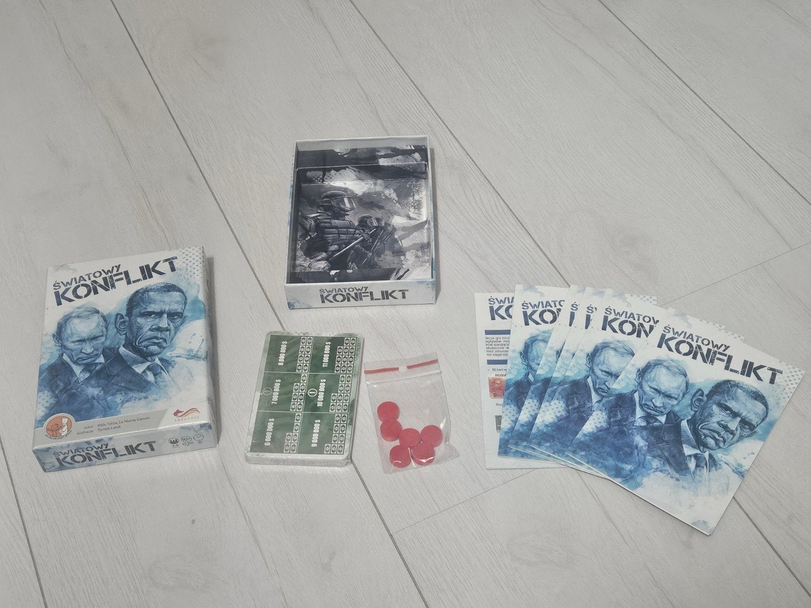 Światowy Konflikt (Coop Poolse editie) kaartspel politiek, Ophalen of Verzenden, Minder dan 500 stukjes