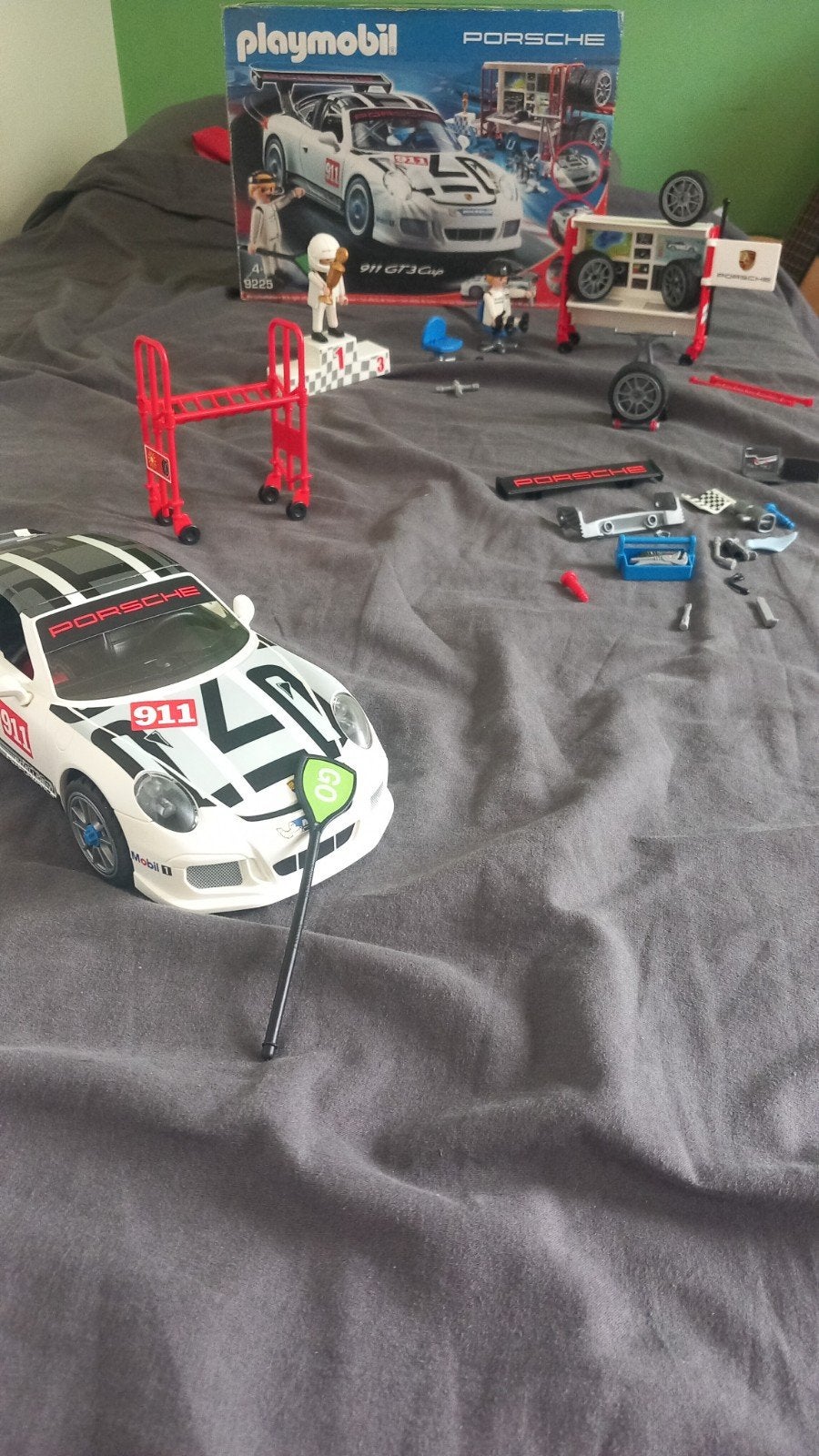 Playmobil Porsche 911 GT3 Cup met licht en garage, Ophalen of Verzenden