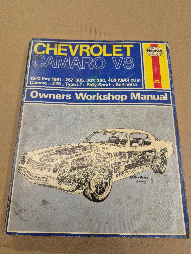 Chevrolet Camaro Workshop Manual, Gelezen, Chevrolet, Ophalen of Verzenden, Haynes