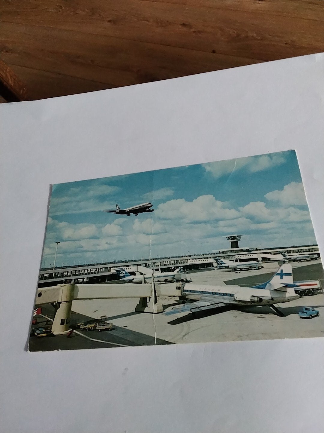 Oude ansichtkaart Schiphol, Amsterdam, Nederland, Verzamelen, Ophalen of Verzenden, 1960 tot 1980, Gelopen
