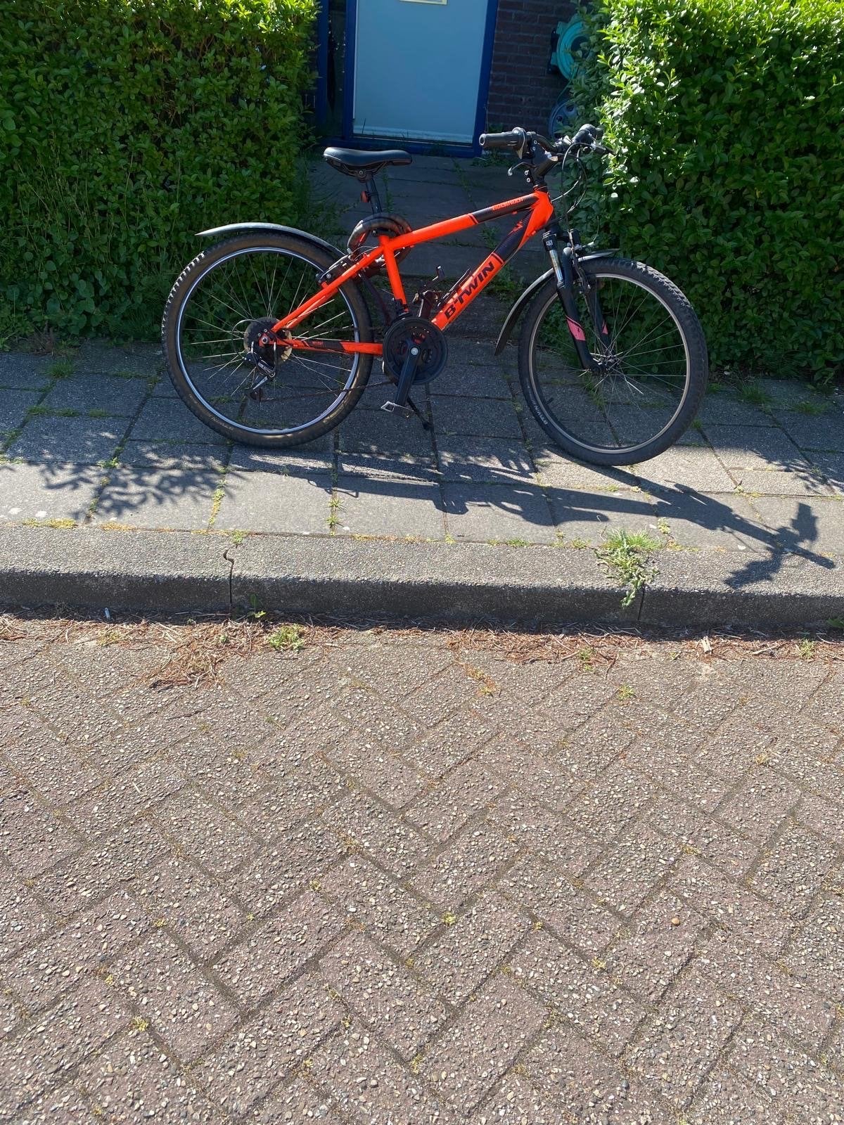 Btwin Rockrider Mountainbike Oranje - Gebruikt, Gebruikt, Hardtail, Ophalen of Verzenden, Overige merken