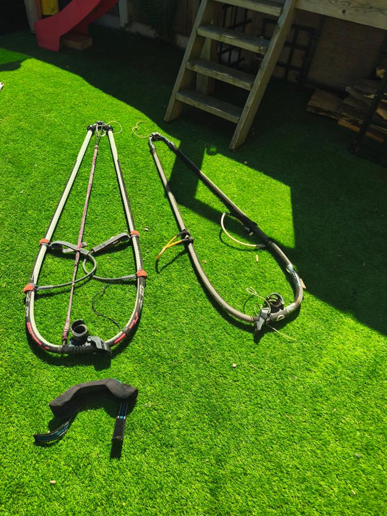 2x Windsurf Gieken: RSsault Aluminium & Cyber, Watersport en Boten, Windsurfen, Gebruikt, Prolimit, Met ophaalkoord, Ophalen