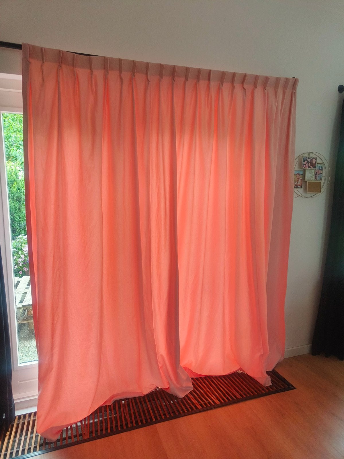 licht roze gordijnen, Huis en Inrichting, Ophalen, Gebruikt, Verduisterend, Gordijn