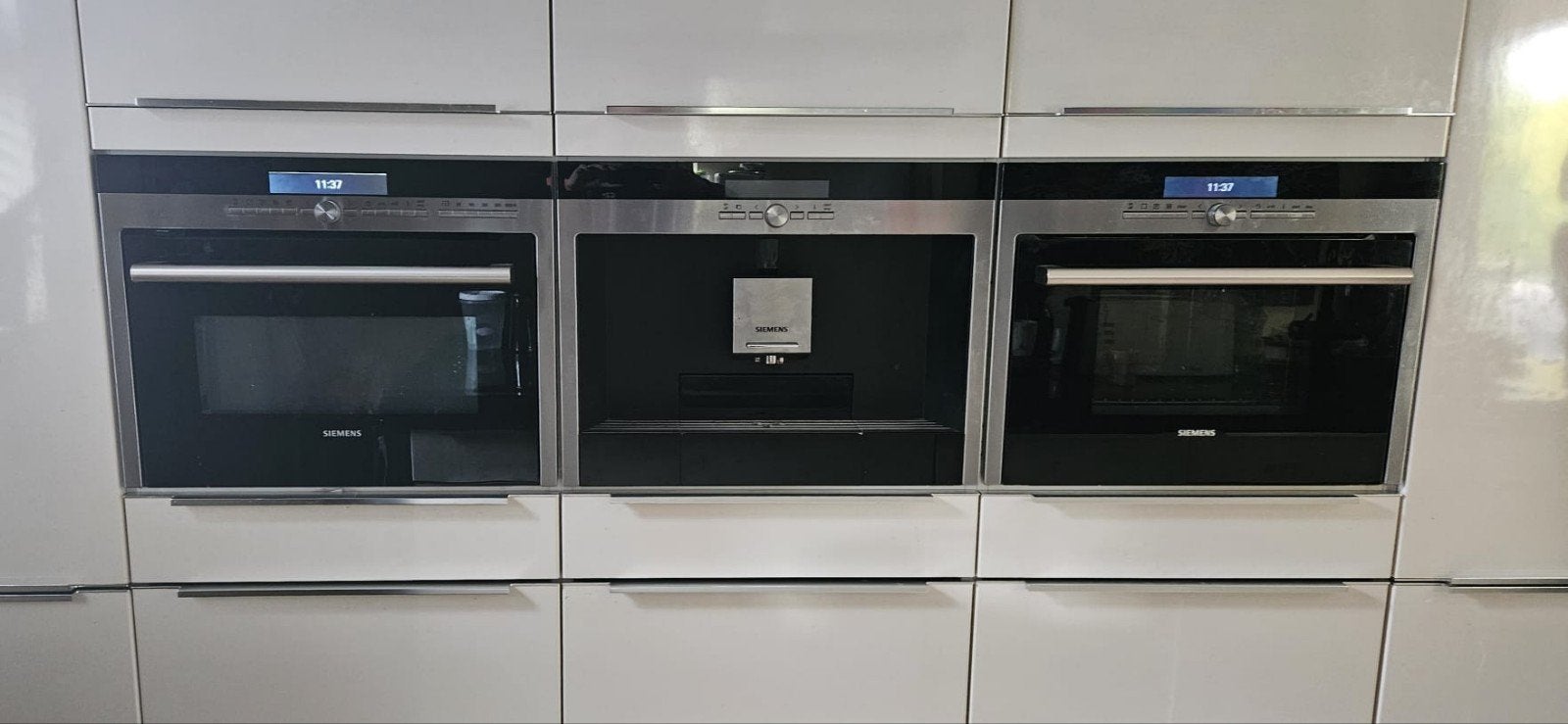 Siemens koffie machine, stoomoven en combimagnetron, Ophalen, 45 tot 50 cm, Gebruikt, Siemens