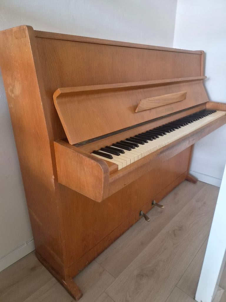 Piano hout, Muziek en Instrumenten, Piano's, Ophalen, Gebruikt, Bruin, Piano
