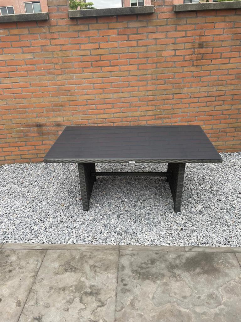 Domani Luga lounge/dining tuintafel 150 x 80 cm, Ophalen of Verzenden, Rechthoekig, Hout