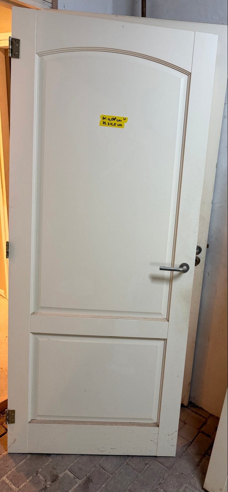 Mooie serie gelijke model paneel deuren met glas en paneel, Gebruikt, 215 cm of meer, Binnendeur, Hout