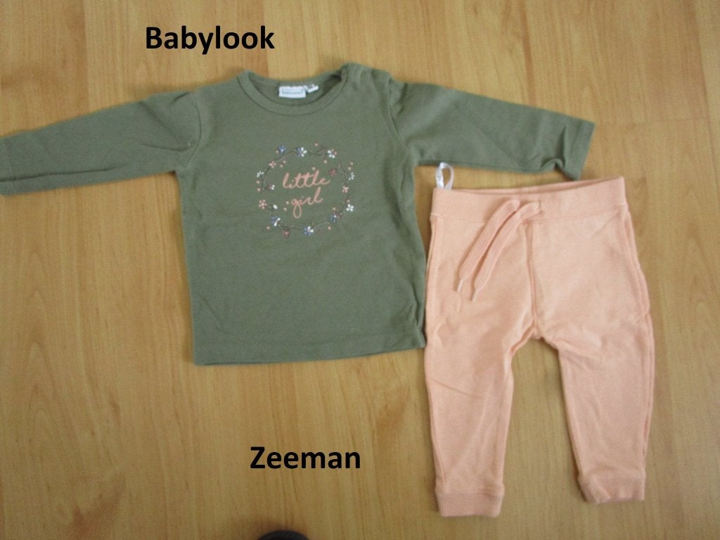 Babylook + Zeeman - setje maat 68, Babylook + Zeeman, Meisje, Ophalen of Verzenden, Zo goed als nieuw