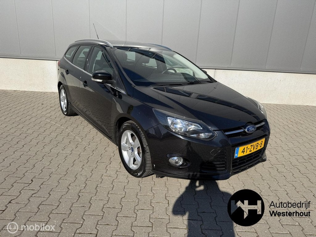 Ford Focus Wagon 1.0 EcoBoost Titanium|NWE APK|KEYLESS|NAVI, Auto's, Euro 5, 125 pk, Gebruikt, Zwart