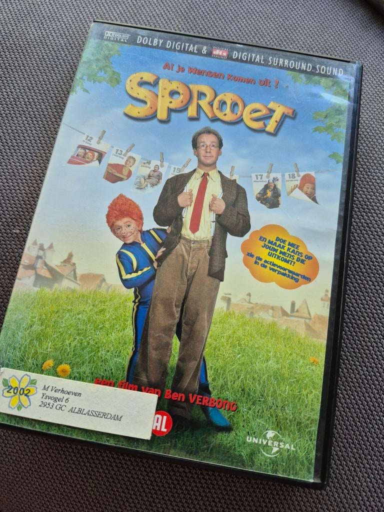 Sproet DVD - Als je wensen komen uit!, Gebruikt, Alle leeftijden, Ophalen of Verzenden, Komedie