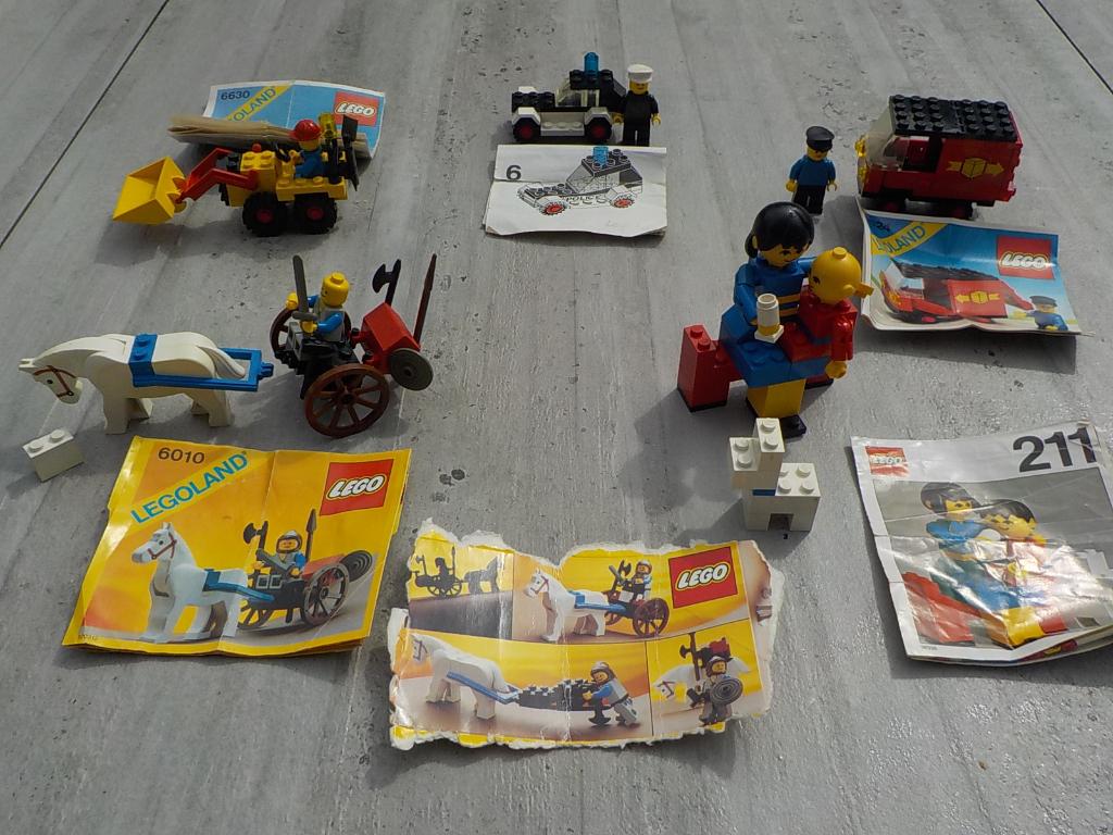 Oude Legoland Lego 211 - 600 - 6010 - 6624 - 6630, Gebruikt, Compleet, Overige thema's, Lego