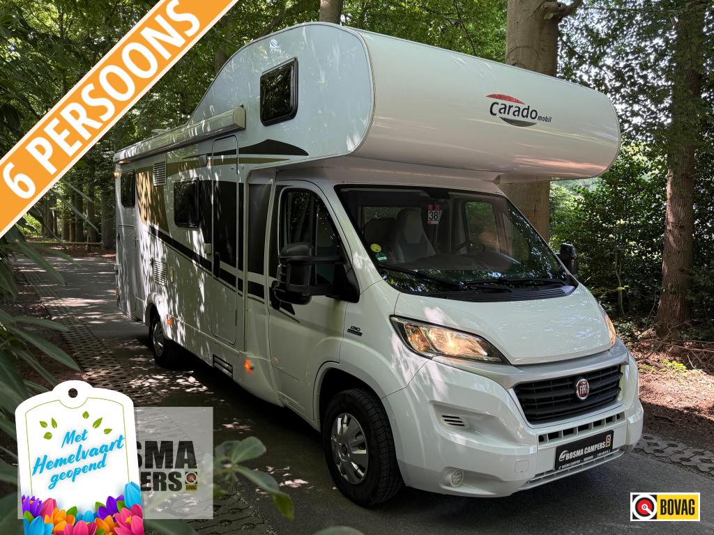 Carado A 700 Alkoof 77000 km Airco Levelsysteem 6 persoons, Caravans en Kamperen, Campers, Standaard zit, Alkoof, Ringverwarming