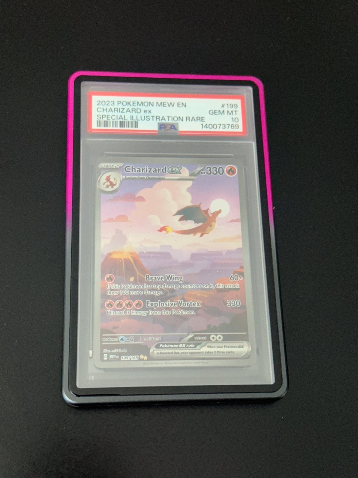 Charizard 199/165 charizard mew ex special illstr 151 psa 10, Ophalen of Verzenden, Zo goed als nieuw
