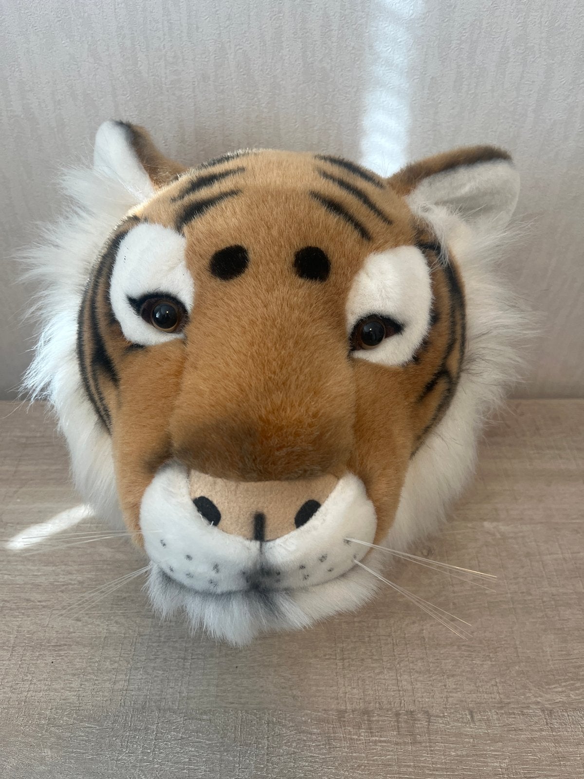 Tijger knuffelkop - Wild Republic, Overige merken, Ophalen of Verzenden, Middelgroot (20 tot 80 cm), Bruin