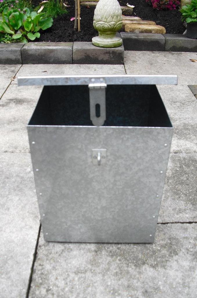 TE KOOP NIEUWE BLIKKEN TROMMEL MET SLUITING, Ophalen, Gebruikt, Overige