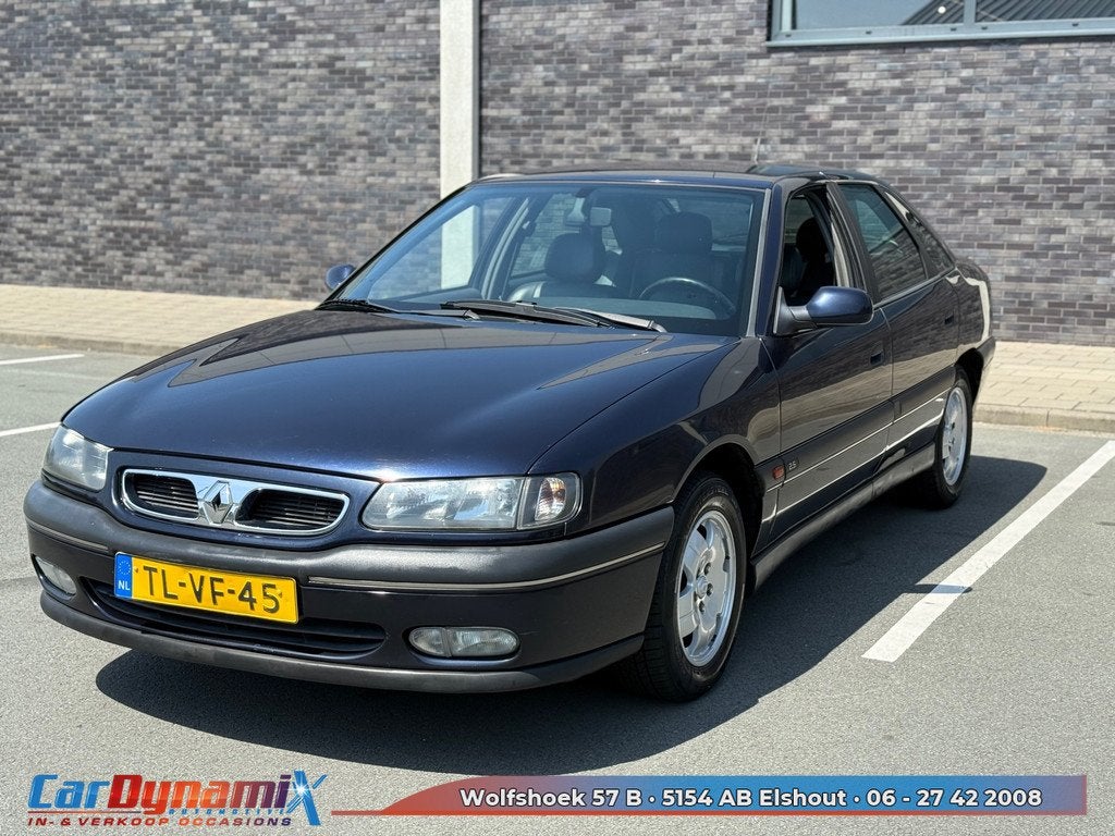 Renault Safrane 2.5 RXE | Automaat | Leder | Airco | Zeldzaa, Auto's, Renault, Gebruikt, Blauw, Bedrijf, 2435 cc