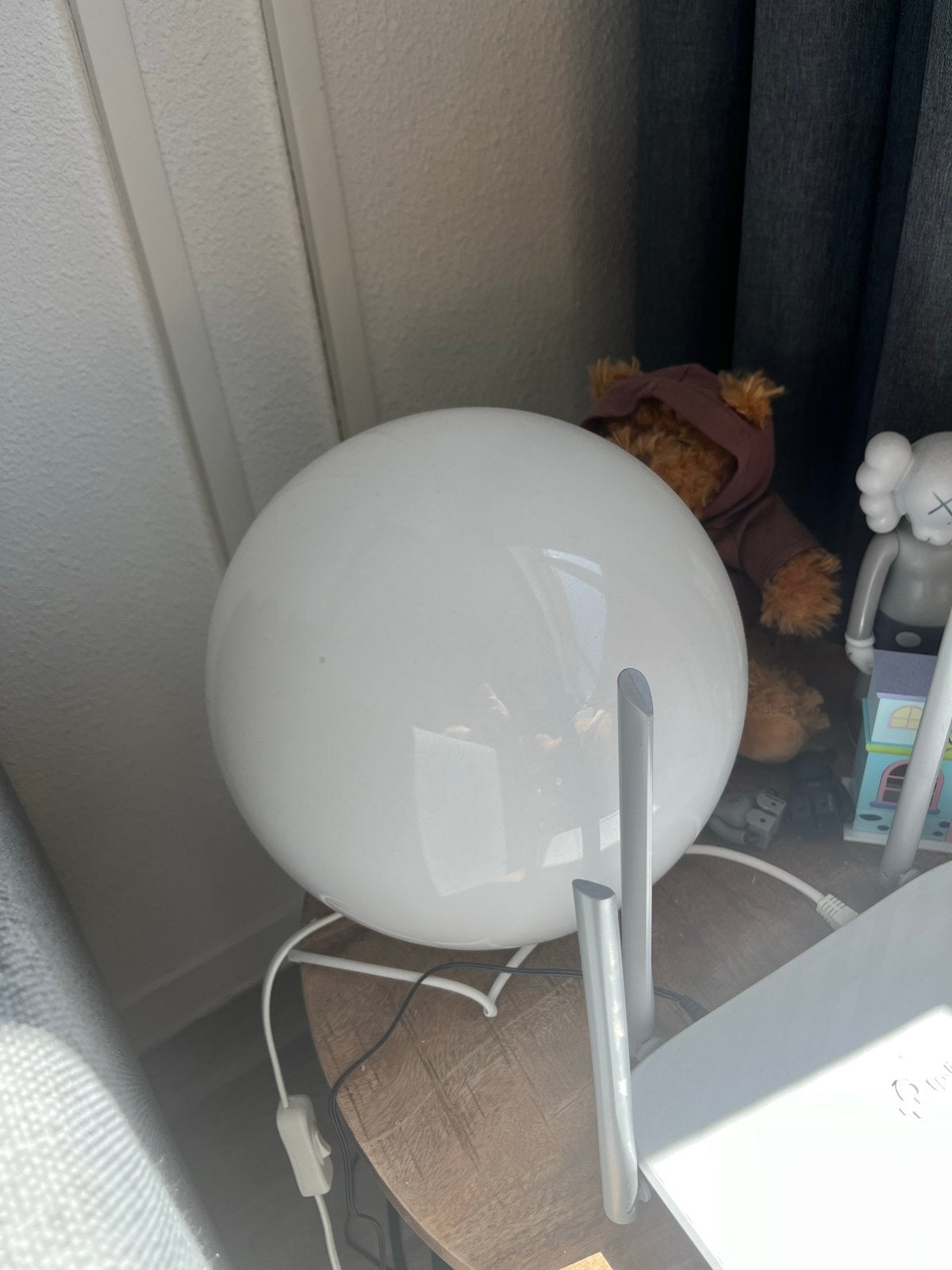 Ikea Bol Lamp met Afstandsbediening en 10 Kleuren Licht, Ophalen, Zo goed als nieuw, Glas, Minder dan 50 cm