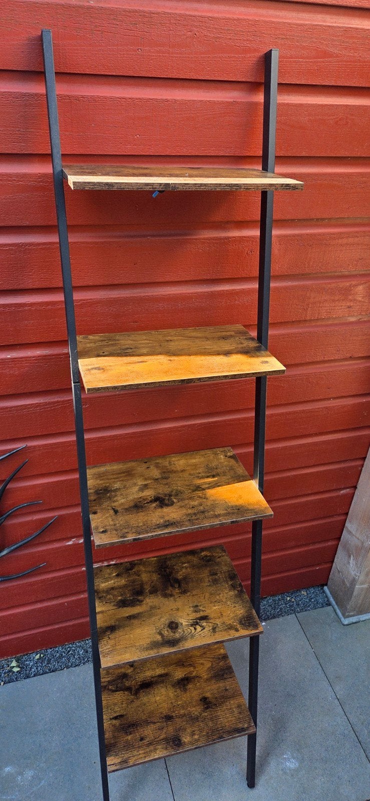 Industriële Boekenkast / Ladderrek met 5 Planken, Ophalen, Zo goed als nieuw