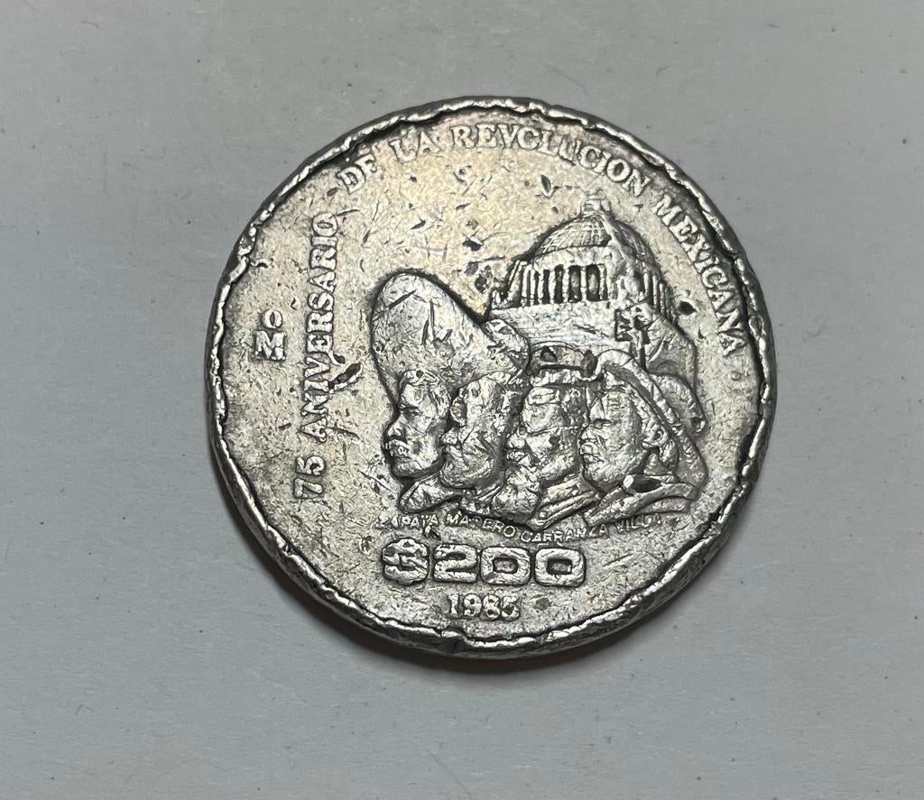 200 pesos Mexico 1985, Ophalen of Verzenden, Noord-Amerika