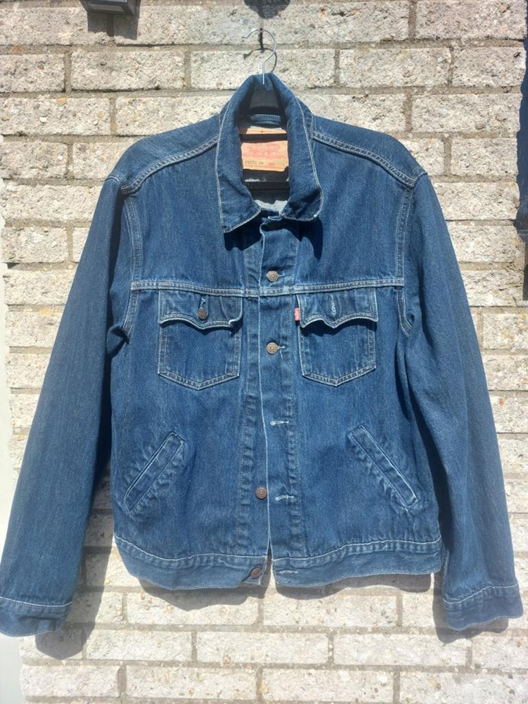 Vintage Levi's denim jacket 70570 maat L, Ophalen of Verzenden, Zo goed als nieuw, Blauw