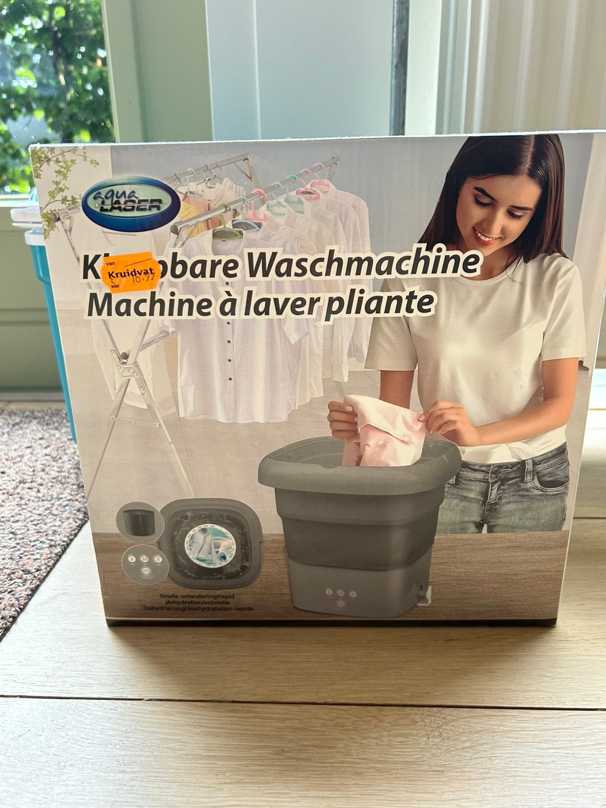 Wasmachine voor op de camping, Ophalen, Zo goed als nieuw