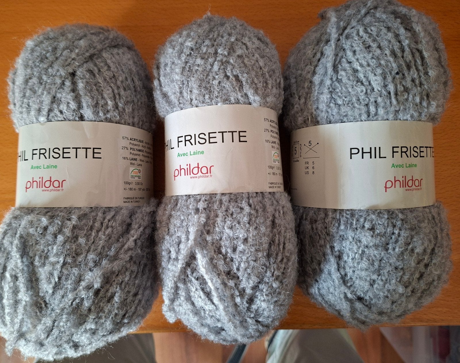 Phildar Phil Frisette 3x100 gr, Breien of Haken, Phildar, Nieuw, Ophalen of Verzenden