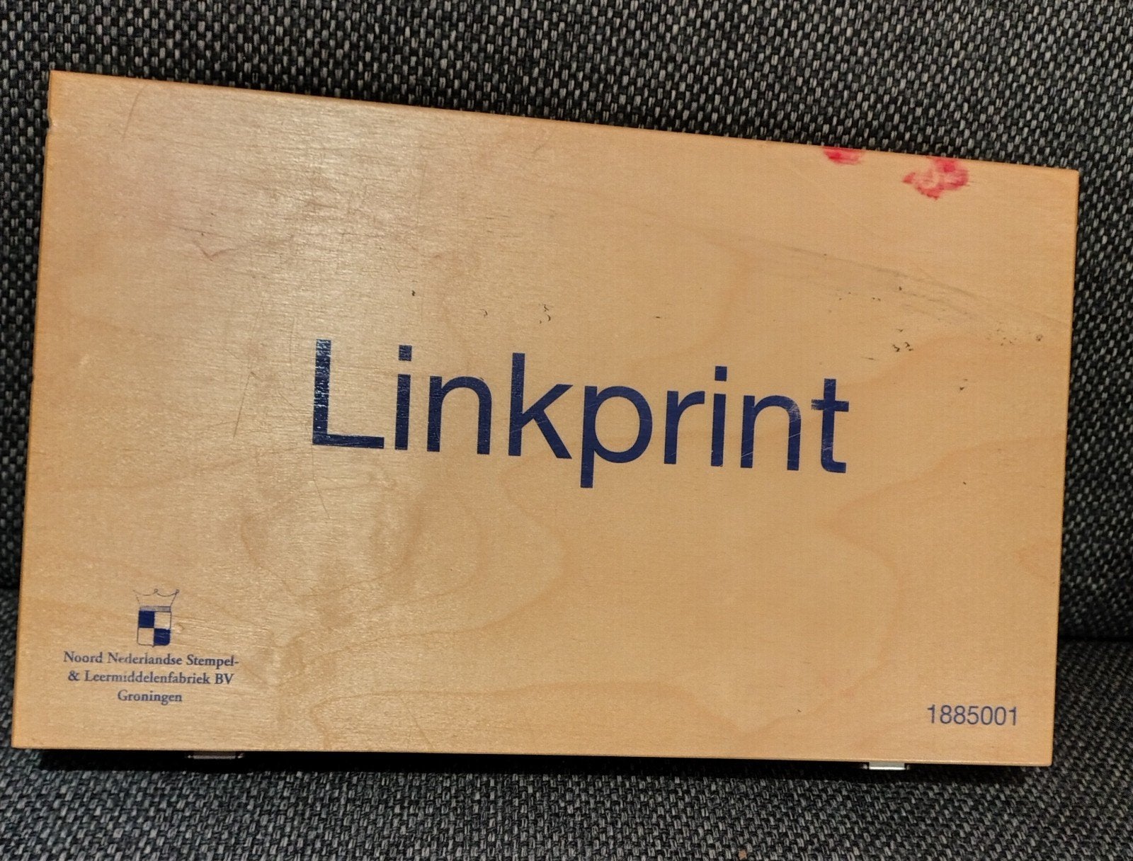Linkprint stempelset, Hobby en Vrije tijd, Stempelen, Ophalen of Verzenden, Houten stempel