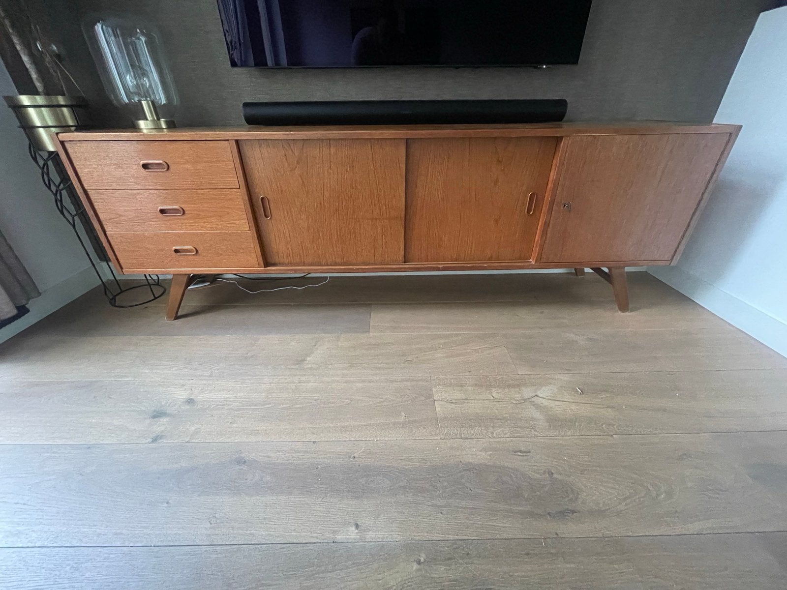 Vintage Teak Dressoir Sideboard Design Scandinavisch deens, Antiek en Kunst, Ophalen