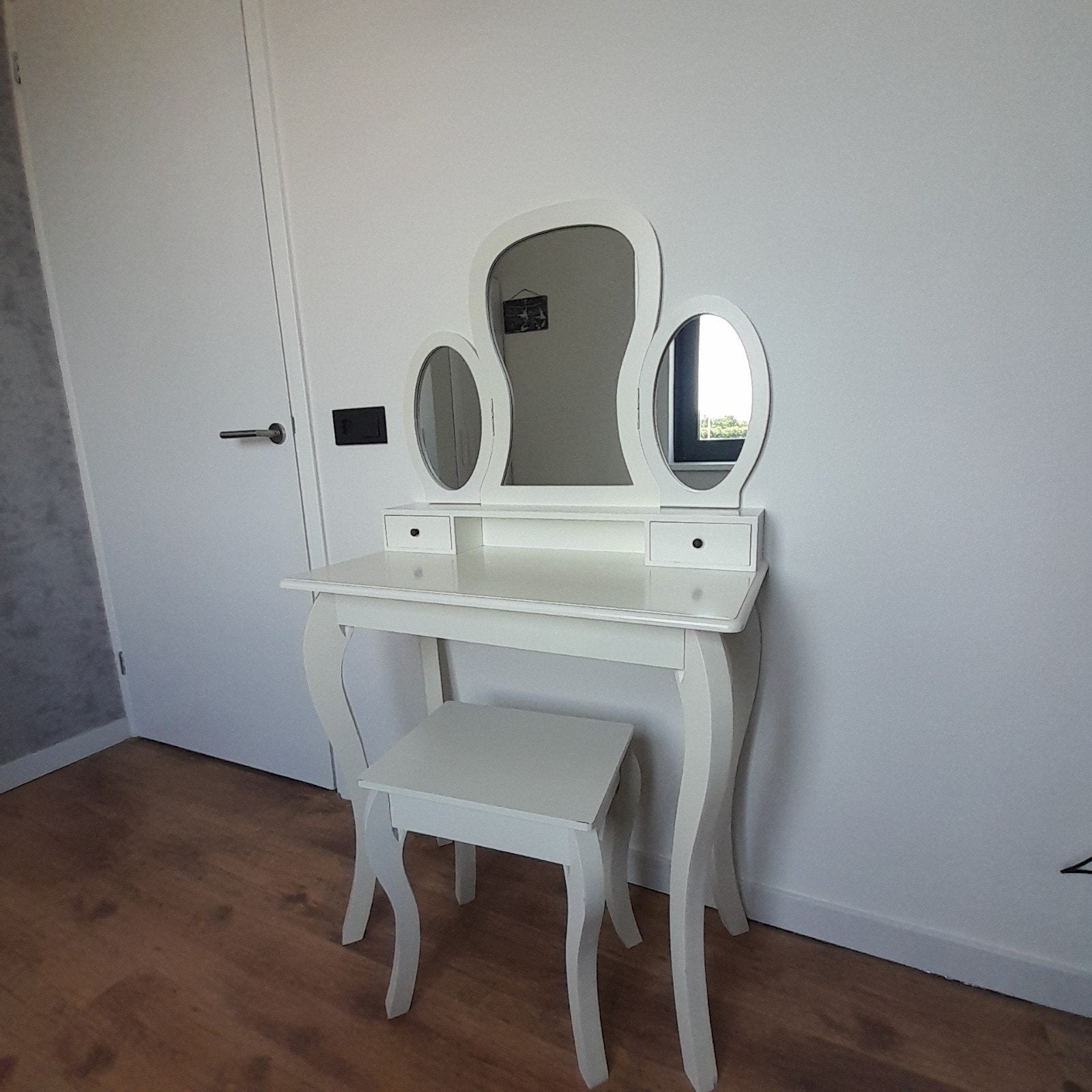 Kaptafel met inklapbare spiegels, Ophalen, Gebruikt, 50 tot 100 cm, 100 tot 150 cm