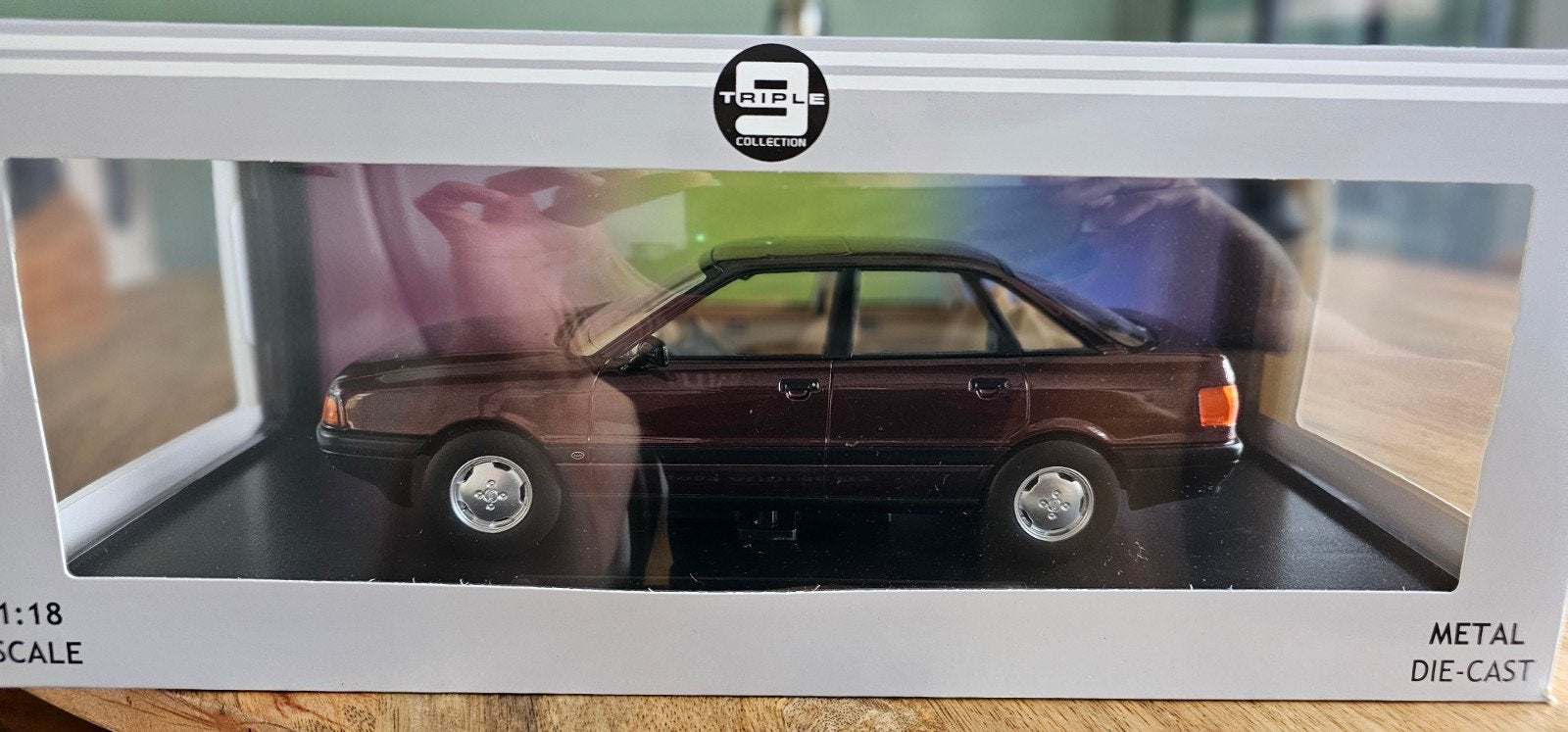 Triple 9 Collection Audi 80 B3 1:18 Diecast Model, Ophalen of Verzenden, Zo goed als nieuw, Auto, Overige merken