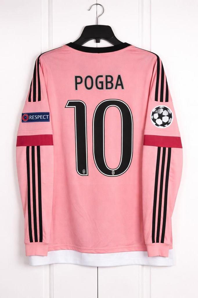 Orgineel Juventus uit shirt pogba roze - 2015/2016, Maat M, Verzenden, Zo goed als nieuw, Shirt