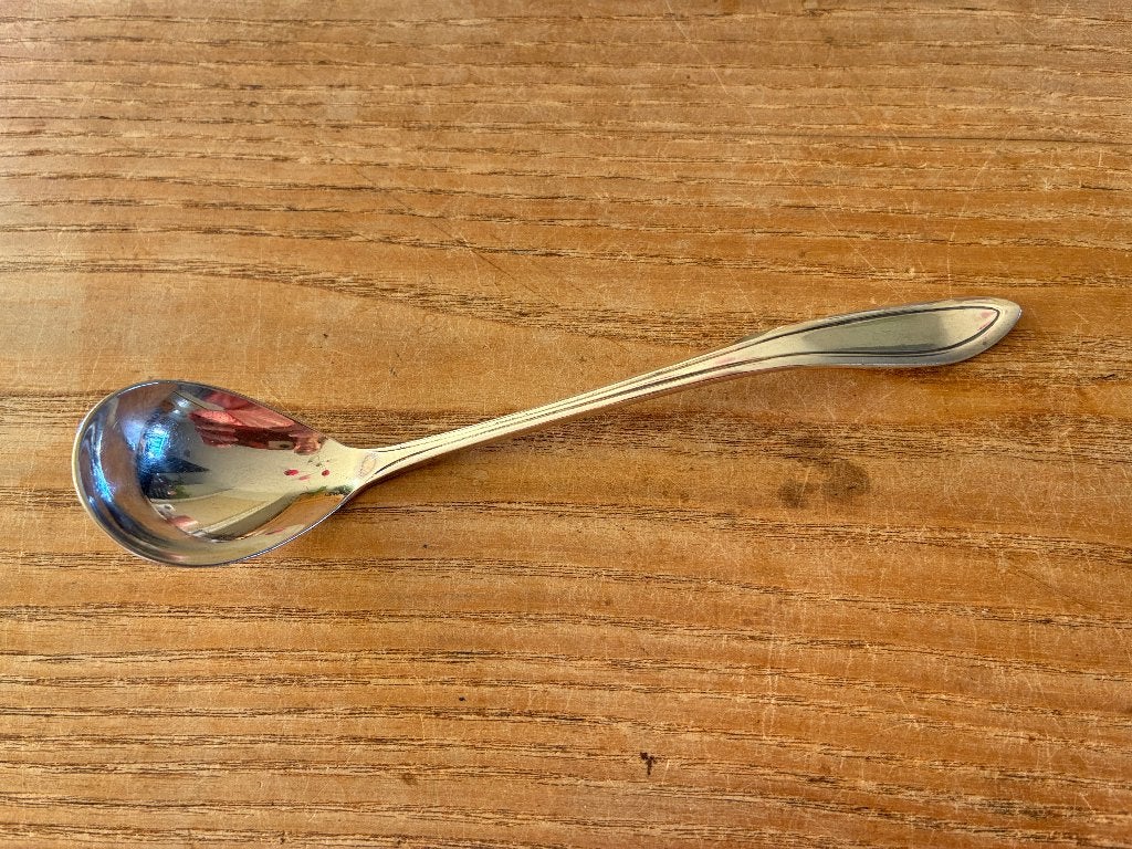 Vintage verzilverde Keltum P2 jamlepel confiture lepel, Ophalen of Verzenden