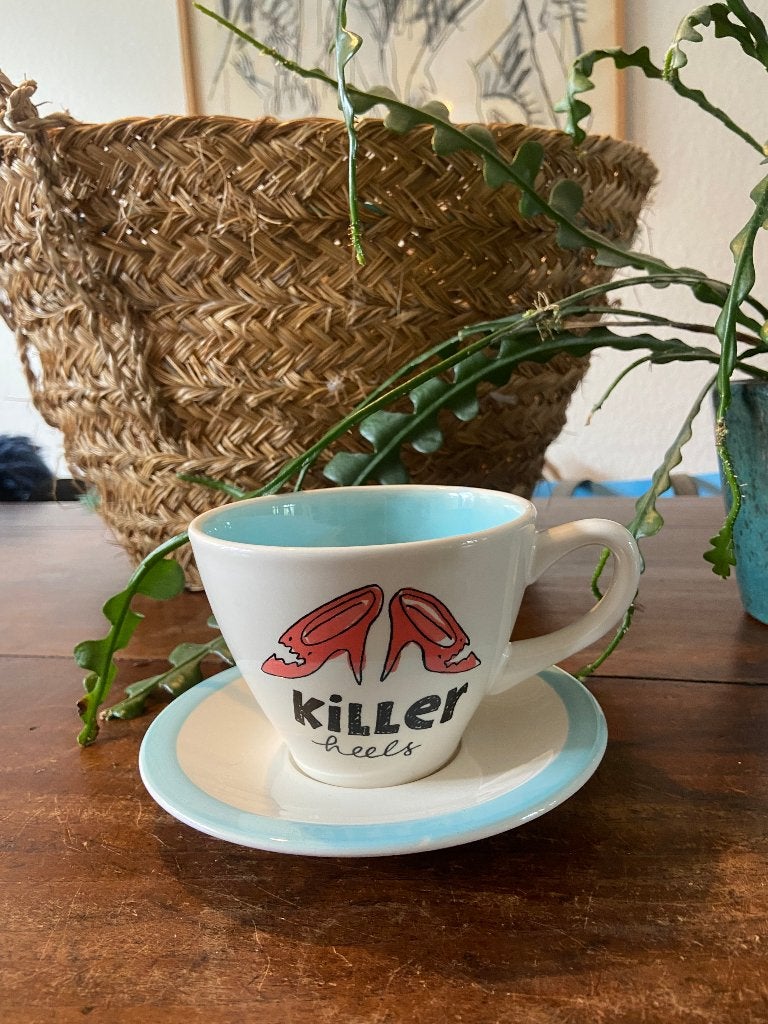 Aparte Blondelicious Kop en Schotel Killer Heels Nieuw !!, Huis en Inrichting, Nieuw, Ophalen of Verzenden, Overige stijlen, Kop(pen) en/of Schotel(s)