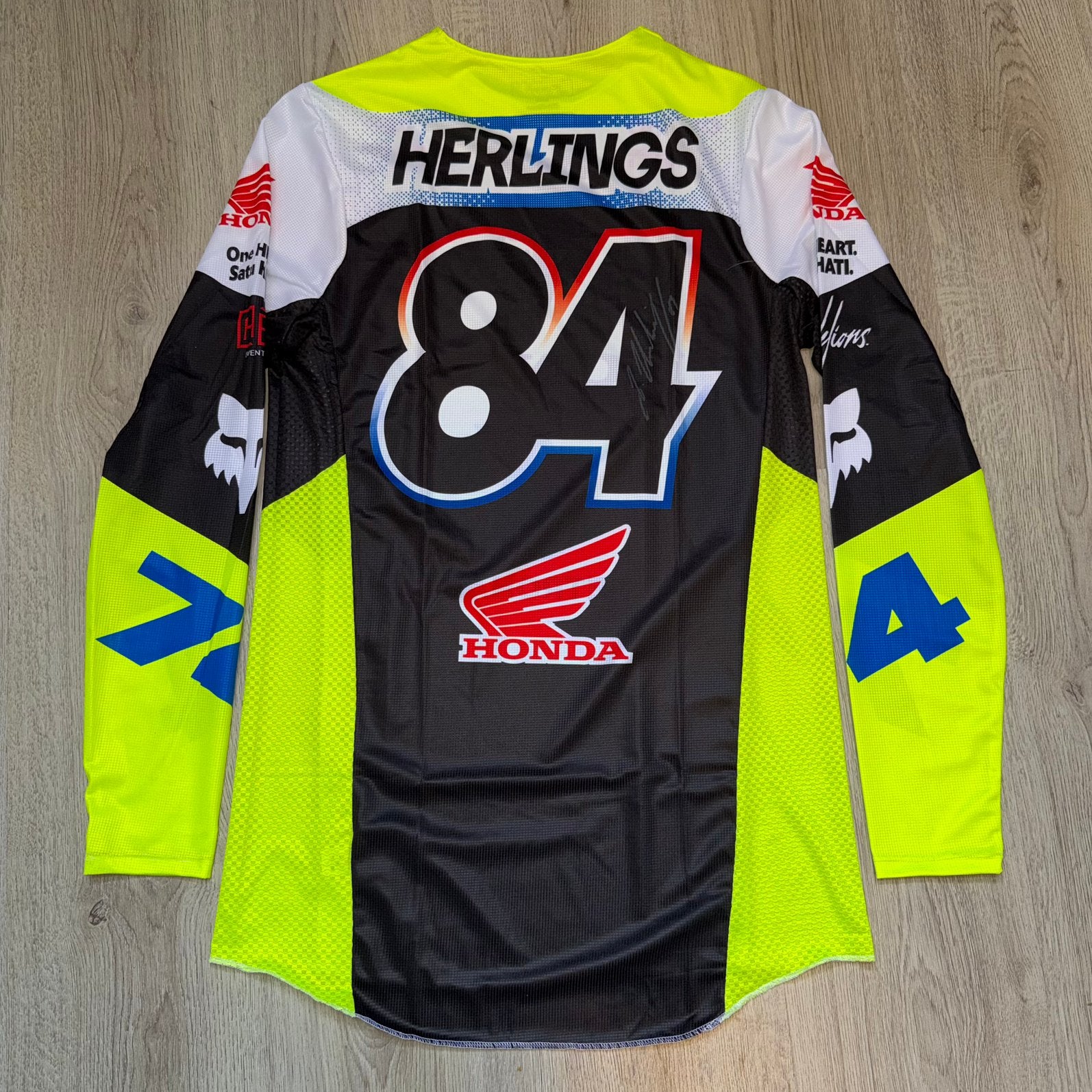 Jeffrey Herlings 2026 shirt gedragen en gesigneerd, Ophalen of Verzenden, Tweedehands, Kinderen, Motorcrosskleding
