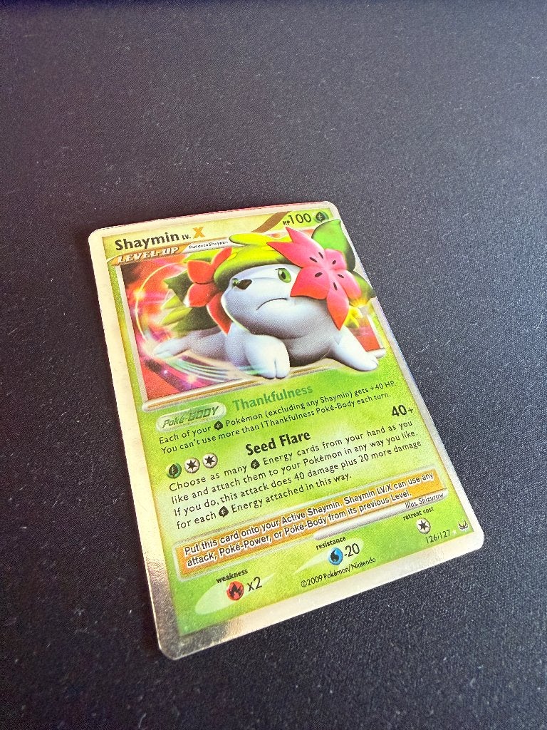 Pokémon kaart Shaymin X 126/127, Ophalen of Verzenden, Gebruikt, Losse kaart