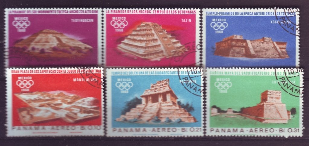 Panama Mi 974/979 gest, Ophalen of Verzenden, Midden-Amerika