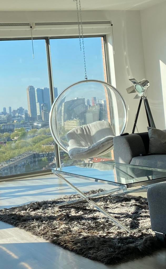 Hangstoel Binnen Glazen Bol Transparante Bubble Stoel, Ophalen, Gebruikt
