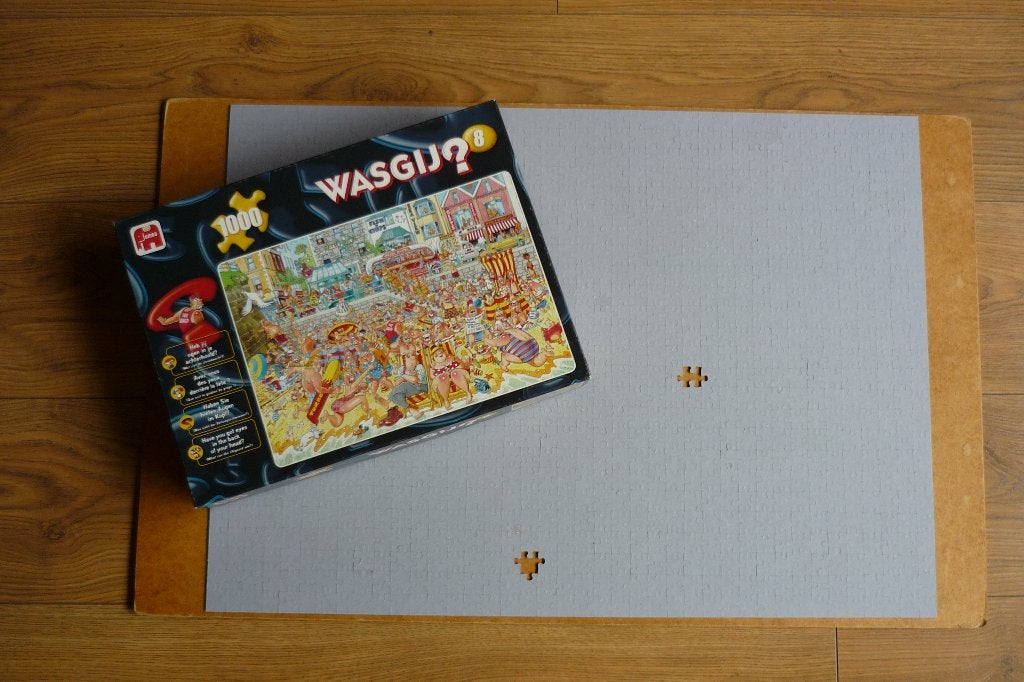 Jumbo Wasgij? no.8 '' VLOED '' 1000 - 2 puzzelstukjes., Ophalen, 500 t/m 1500 stukjes, Gebruikt, Legpuzzel
