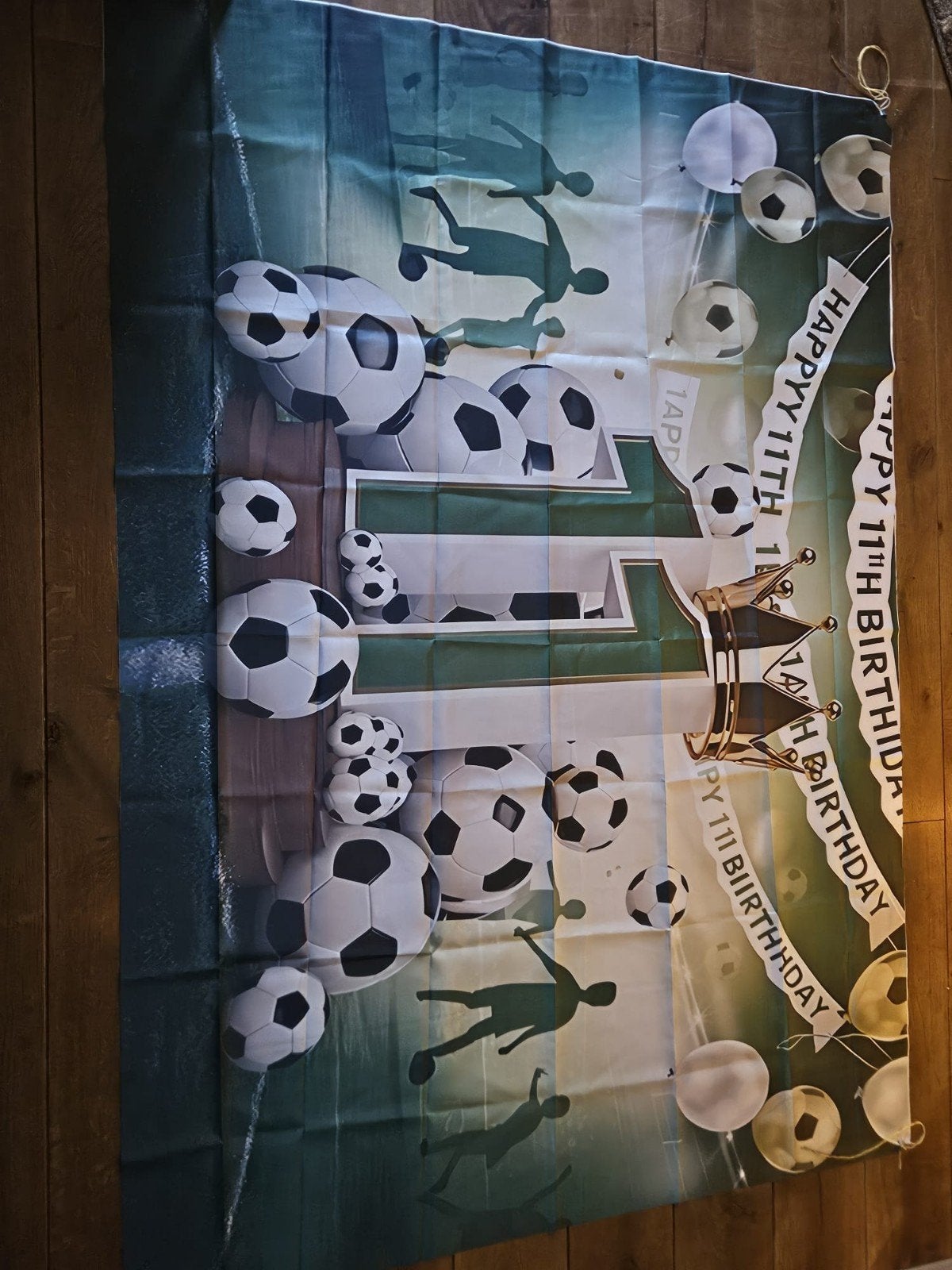 Voetbal Verjaardagsdecoratie - 11e Verjaardag, Ophalen of Verzenden, Nieuw, Versiering, Verjaardag