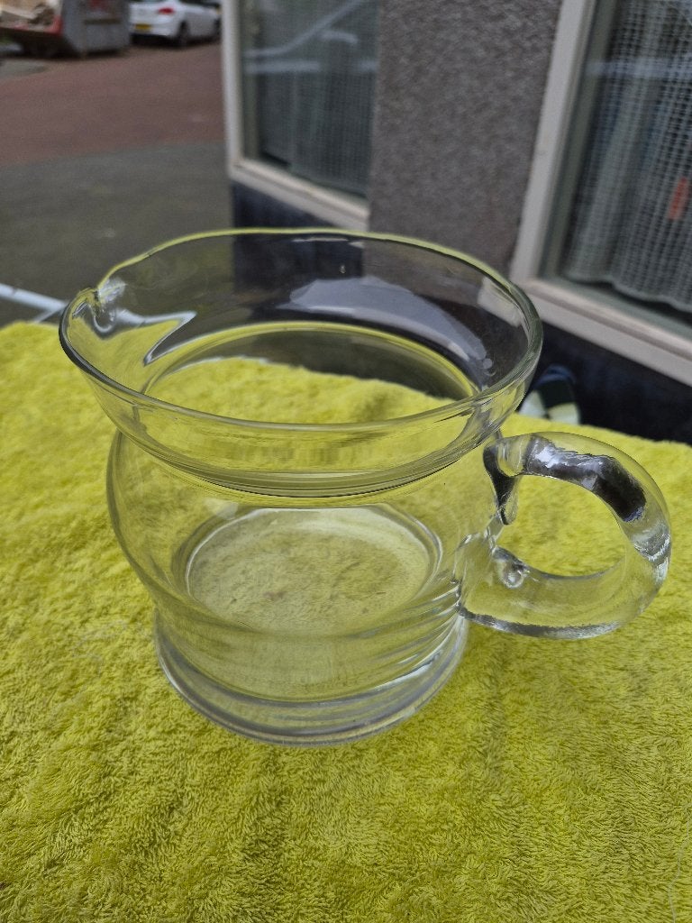 Glazen schenkkan, duurzaam, hittebestendig borosilicaatglas, Ophalen