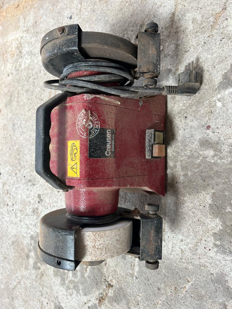 Creusen Powerline Werkbankslijpmachine, Ophalen, Gebruikt, Minder dan 700 watt, Werkbankslijpmachine