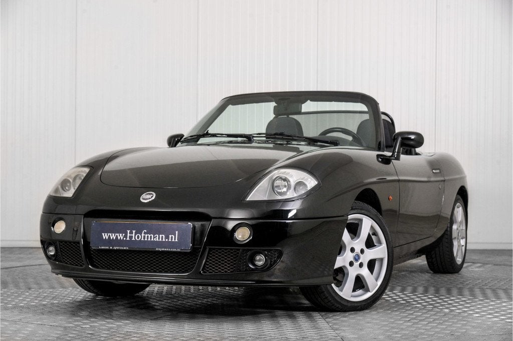 Fiat Barchetta 1.8-16V Emotion (bj 2005), Auto's, 450 kg, 4 cilinders, Cabriolet, Zwart