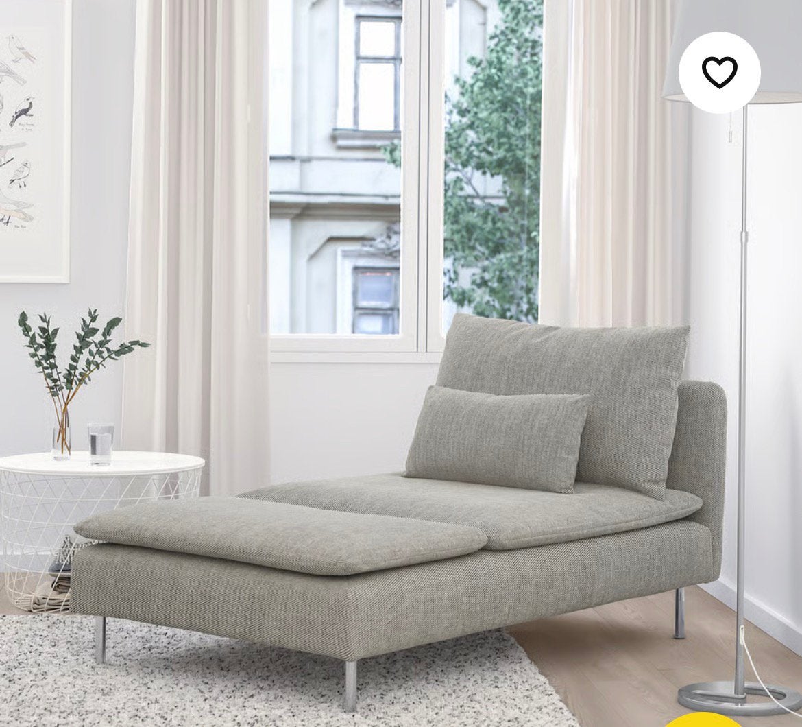 IKEA Soderhamn chaise longue viarp beige/bruin, Ophalen, Eenpersoons, Zo goed als nieuw, Minder dan 150 cm