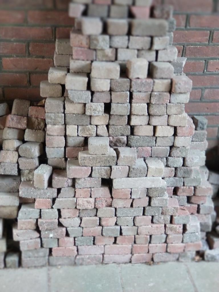 Stenen voor terras, gratis af te halen, Tuin en Terras, Ophalen, Gebruikt, Beton, Klinkers