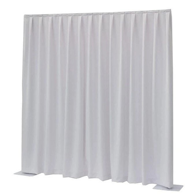 Wentex pipe & drape geplooid gordijn 3 m hoog (Satin Gloss), Ophalen