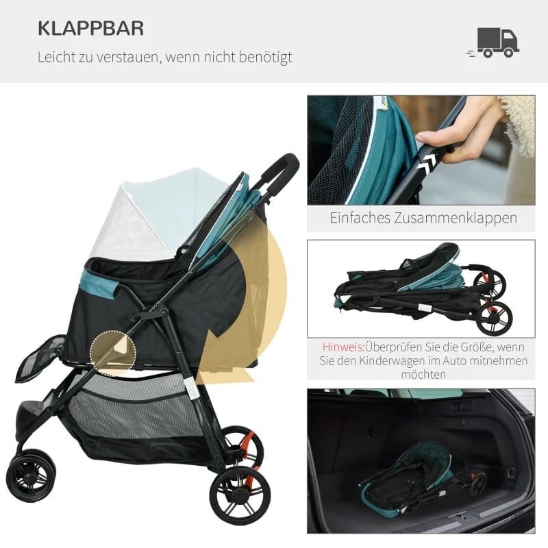 hondenbuggy hondenkar nieuw groen, Ophalen of Verzenden, Nieuw, Hondenbuggy