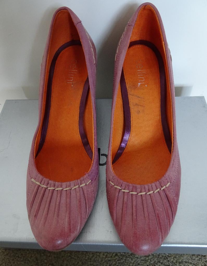 LEREN SCHOENEN VAN CELLINI MAAT 38, Ophalen of Verzenden, Zo goed als nieuw, Espadrilles of Moccasins, Roze