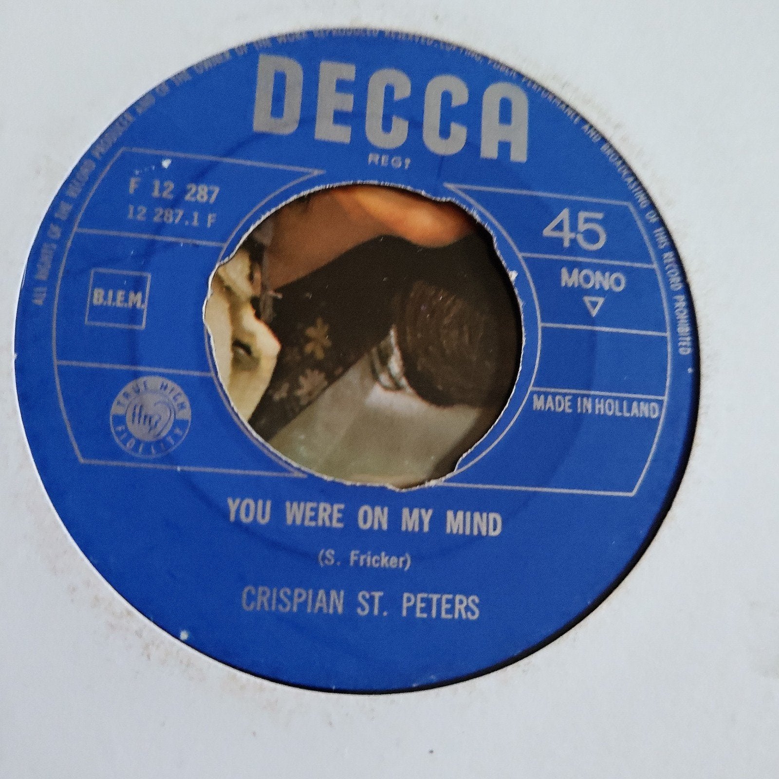 Crispian St. Peters - You Were On My Mind (Vinyl Single), Gebruikt, 7 inch, Ophalen of Verzenden, Pop