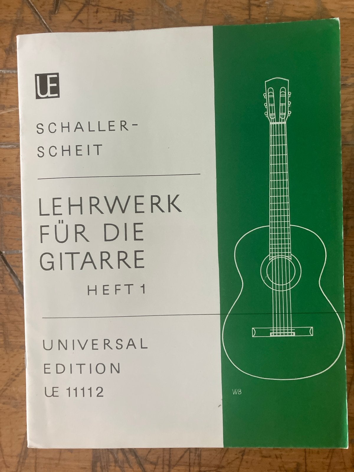 Lehrwerk für die Gitarre - Heft 1 (Schaller-Scheit), Muziek en Instrumenten, Overige genres, Les of Cursus, Ophalen of Verzenden