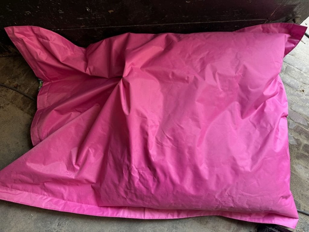 Grote roze zitzak van Ploff, Huis en Inrichting, Zitzakken, Ophalen, Zo goed als nieuw, Roze, Zitzak